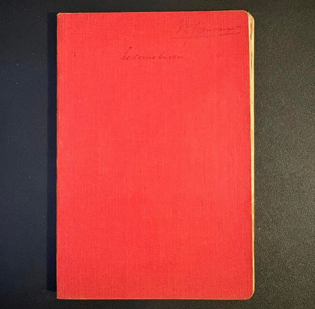 Schrift met aantekeningen stoomlocomotiefbouw NS (jaren 40), Ophalen of Verzenden, Gebruikt, Trein, Boek of Tijdschrift