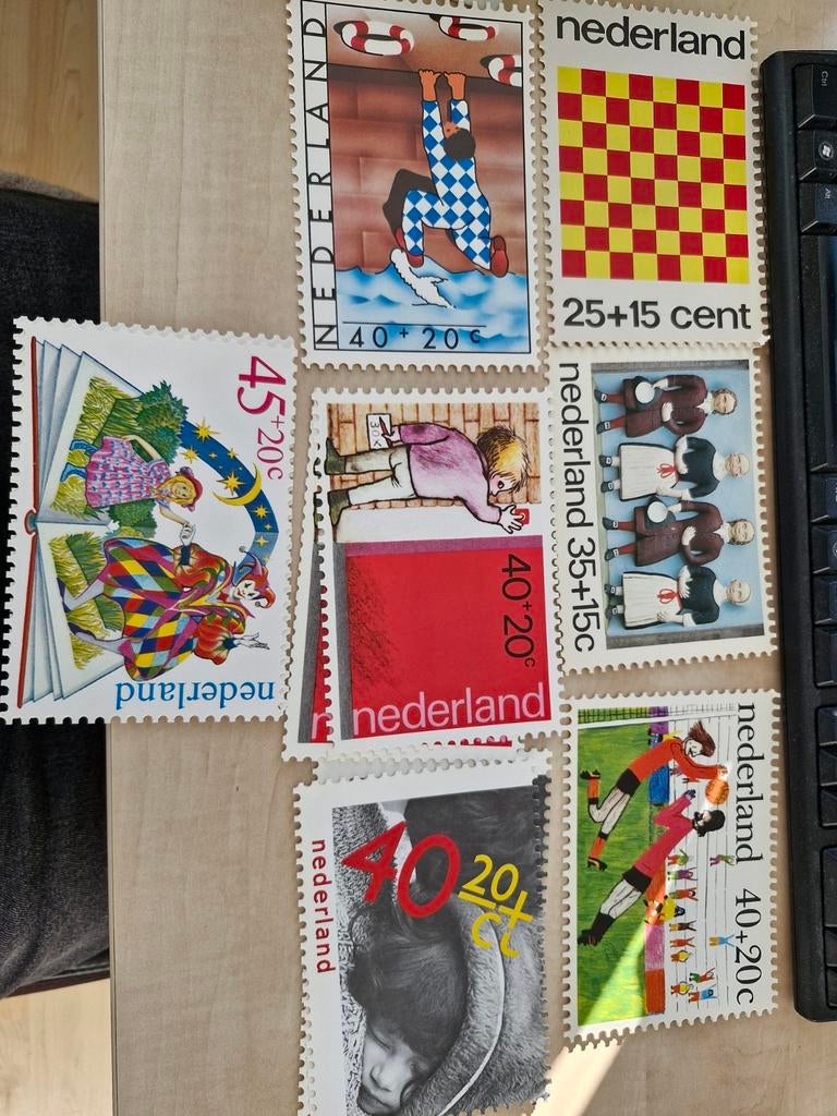 Kinderpostzegels bedankkaart, Postzegels en Munten, Ophalen of Verzenden