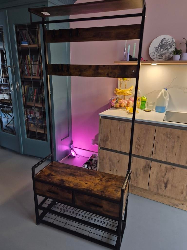 Multifunctionele Kapstok met Schoenenkast en Bankje, Huis en Inrichting, Woonaccessoires | Kapstokken, Ophalen, Nieuw, Staande kapstok