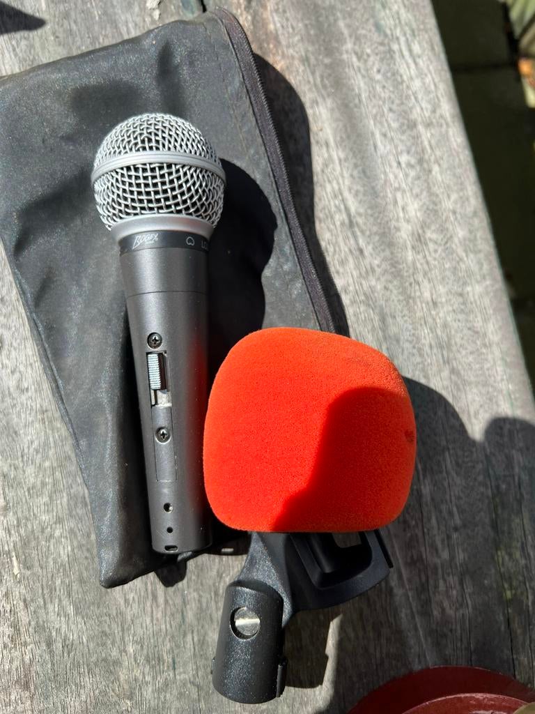 Bogey Amp Loz Microfoon met tasje, klem en plopkap, Muziek en Instrumenten, Microfoons, Ophalen of Verzenden, Gebruikt, Overige typen