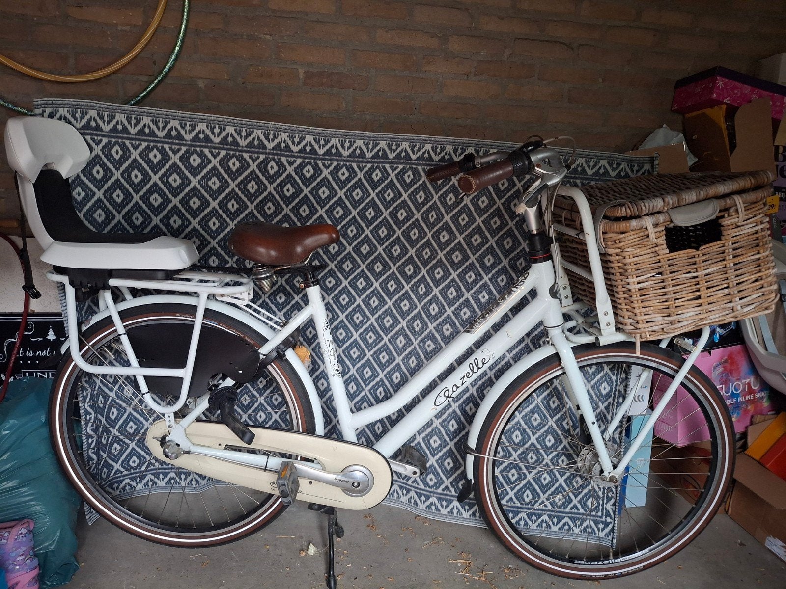 Hele mooie Gazelle Miss grace damesfiets met mand, Ophalen, Gebruikt, Versnellingen, 56 cm of meer