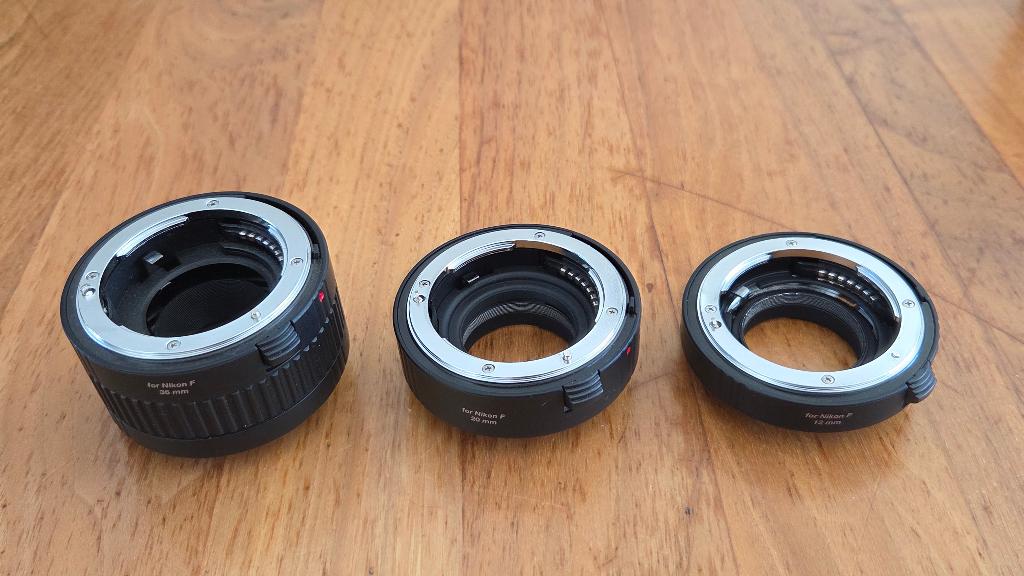 Caruba tussenringen for Nikon F. 12, 20en 36mm, Audio, Tv en Foto, Fotografie | Lenzen en Objectieven, Ophalen of Verzenden, Zo goed als nieuw