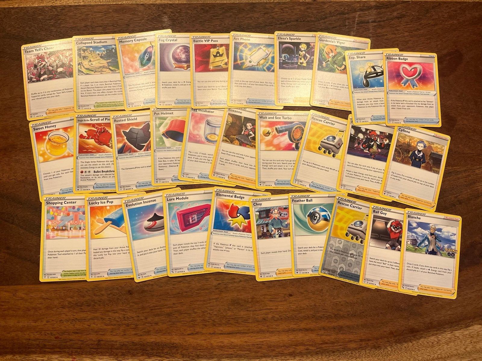 Pokémon Trainer Kaarten Collectie - Diverse Trainers, Ophalen of Verzenden, Gebruikt, Meerdere kaarten