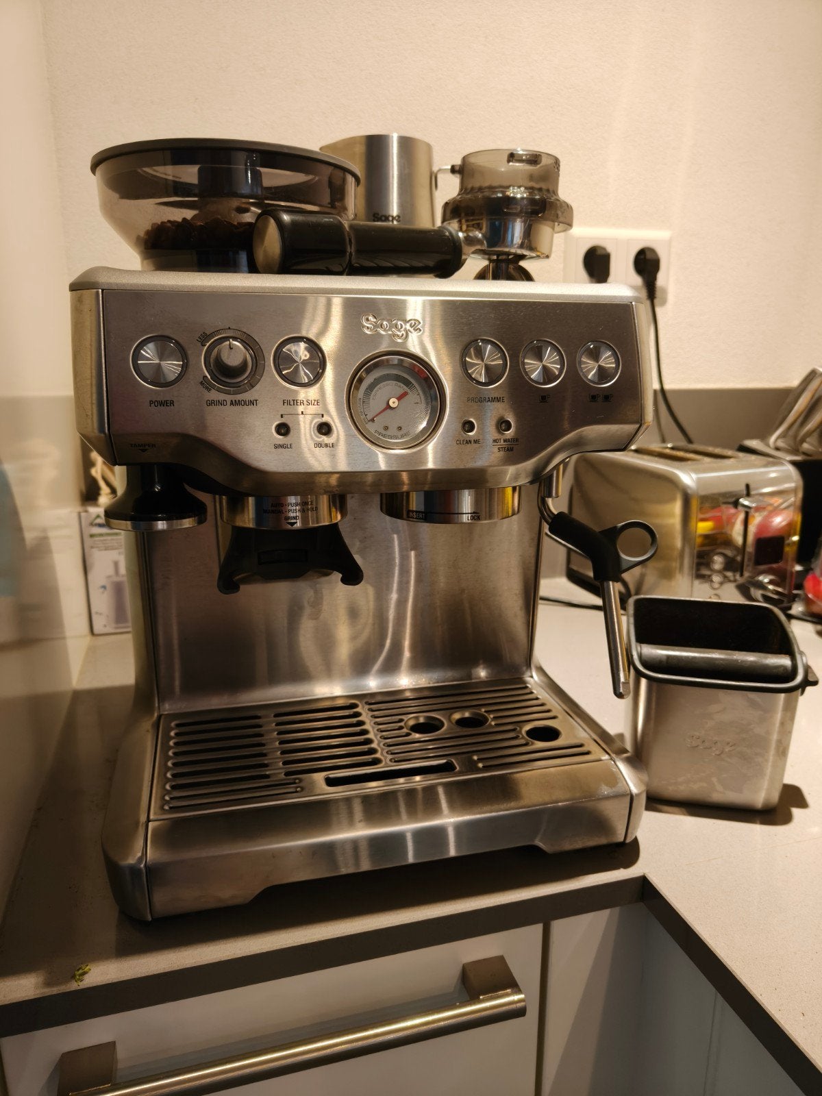 Sage Barista Express, Ophalen, Espresso apparaat, Stoompijpje
