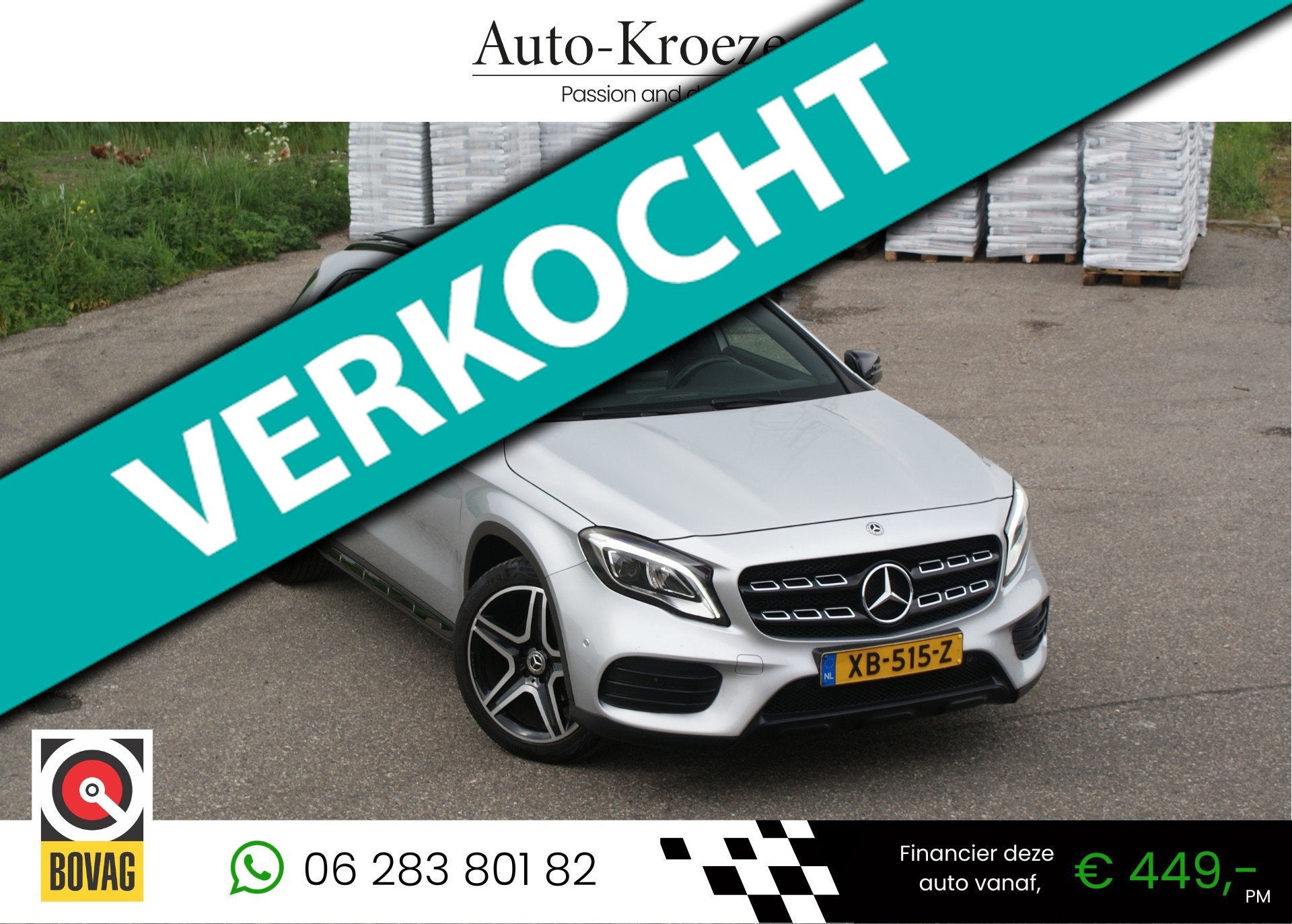 Mercedes-Benz GLA-klasse 180 ///AMG Pakket | Pano | Camera |, Dealer onderhouden, Gebruikt, 4 cilinders, 715 kg