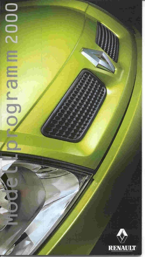Renault Modellprogramm 2000 (uitgegeven: sept. 1999), Ophalen of Verzenden, Nieuw, Renault