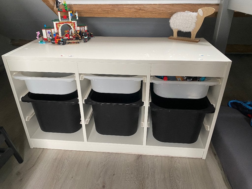 TROFAST Opbergcombinatie met bakken., Kinderen en Baby's, Kinderkamer | Commodes en Kasten, Gebruikt, Kast, 75 tot 100 cm, Minder dan 50 cm