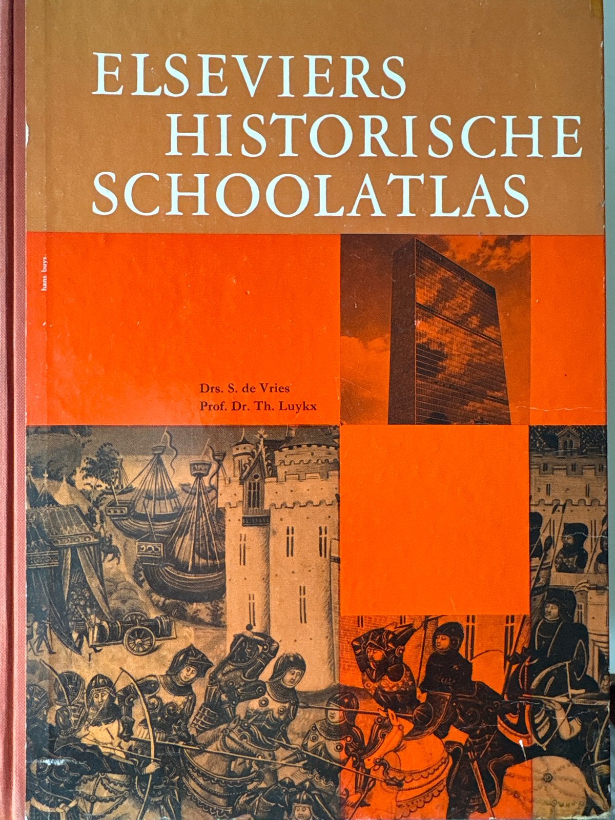 Elseviers Historische Schoolatlas - Drs. S. de Vries, Gelezen, Overige atlassen, Ophalen of Verzenden, 1800 tot 2000