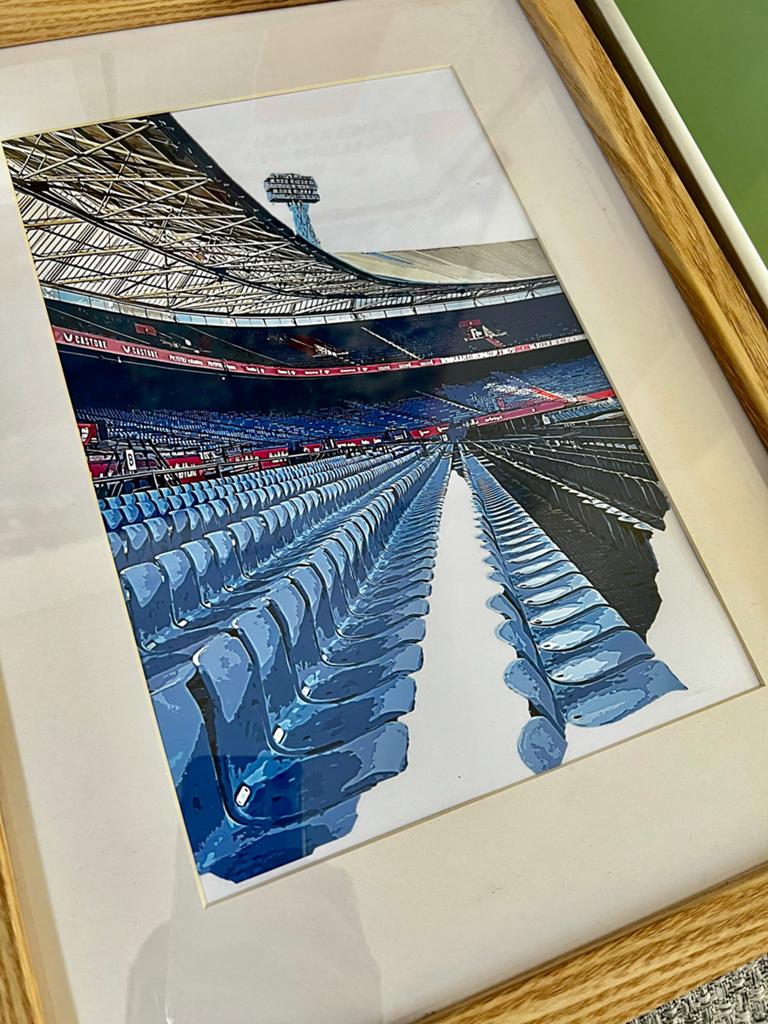 Feyenoord De Kuip Kunstprint - Zelf Ontworpen (30x40cm), Ophalen of Verzenden