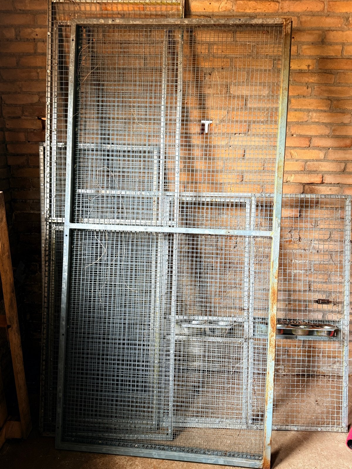 Gaas panelen vogel kooi, Dieren en Toebehoren, Vogels | Hokken en Kooien, Ophalen, Zo goed als nieuw, Aluminium, Volière