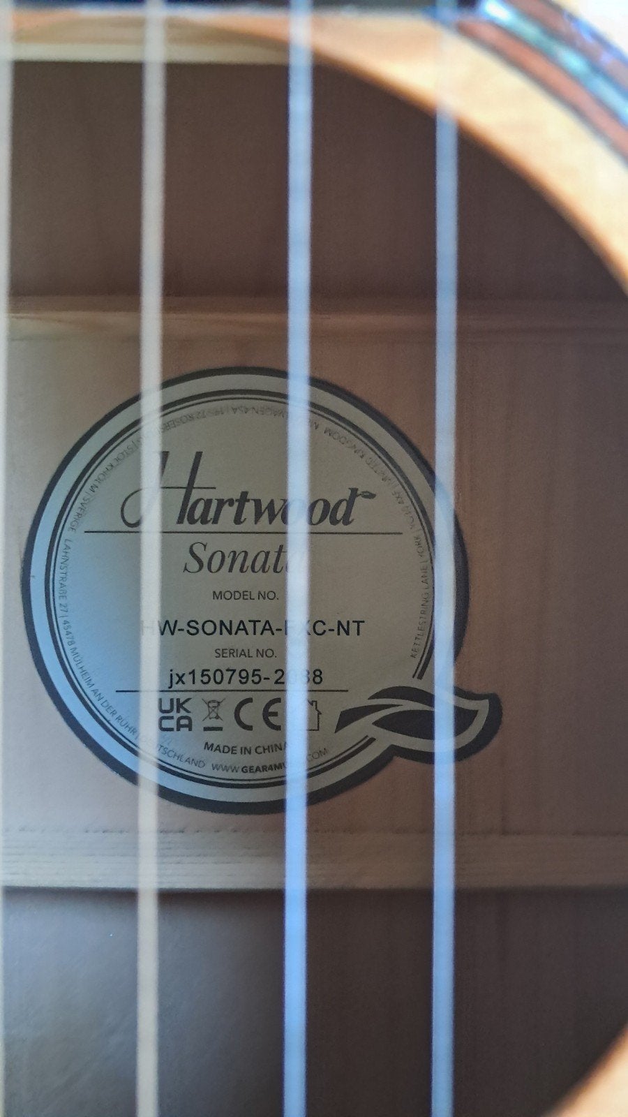 Foto 5 van Hartwood Sonata-FX Elektro-akoestische Gitaar