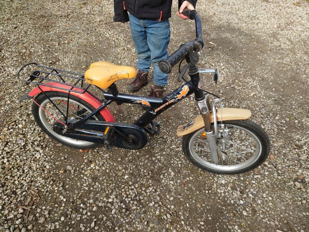 Kinderfiets 16 inch - Fijn gebruikt, nu te klein, Ophalen, Gebruikt, 16 tot 20 inch