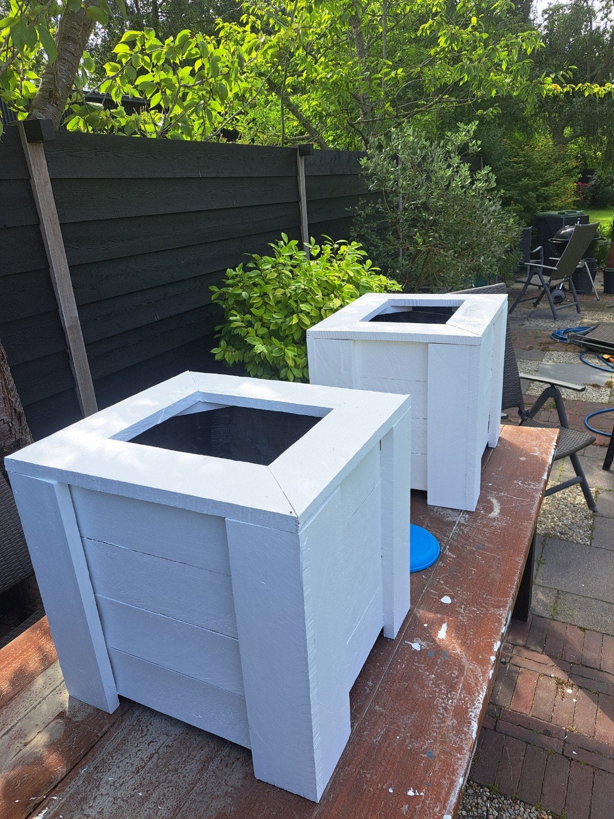 Bloembakken/plantenbakken op maat gemaakt, Tuin en Terras, Ophalen, Minder dan 60 cm, Vierkant, Nieuw