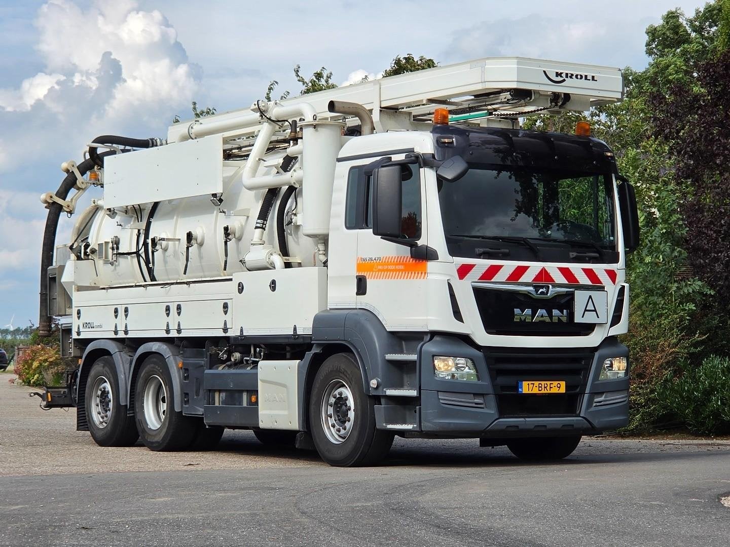 MAN TGS 28.470 KROLLCOMBI K14.0/28P! 89dkm en 2292 PTO uren, Euro 6, Overige kleuren, ABS, MAN