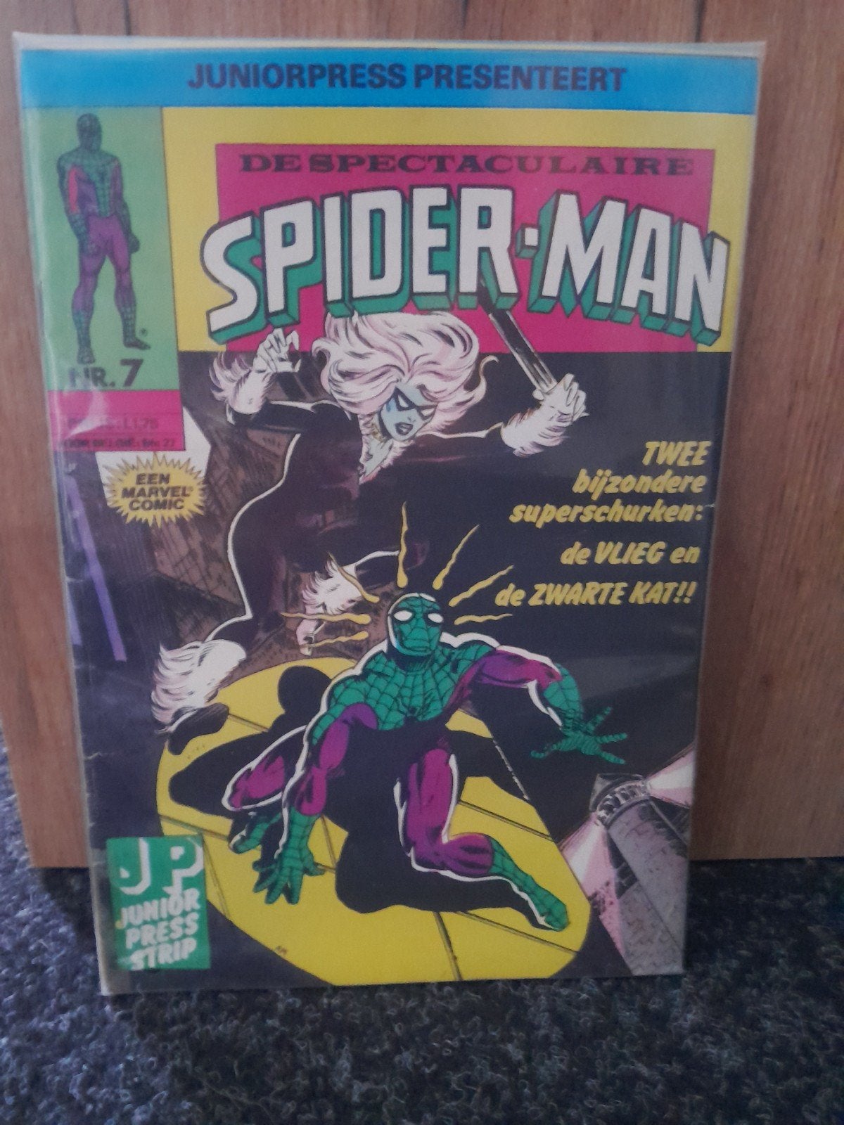 De spectaculaire Spider-Man #7 (Junior Press, 1980), Boeken, Europa, Ophalen of Verzenden, Junior Press Stan Lee, Gelezen