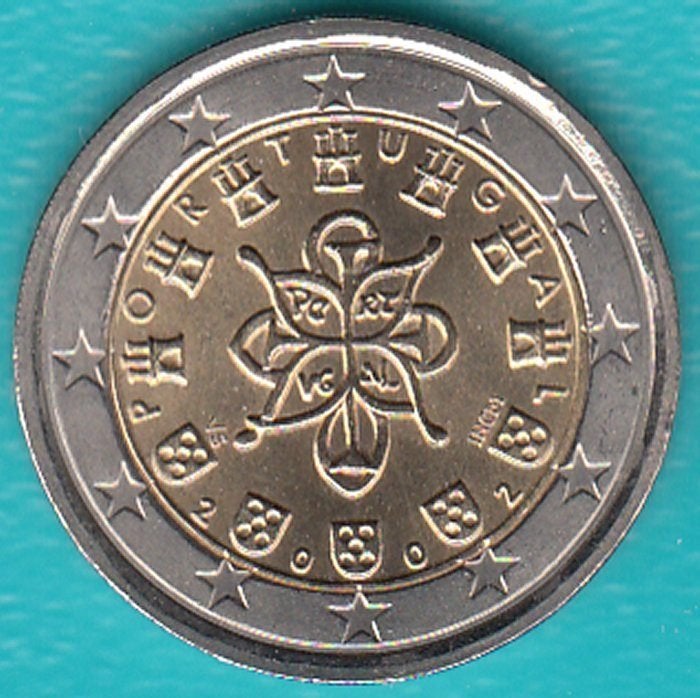 Portugal 2 euro 2002 UNC in munthouder, Postzegels en Munten, Munten | Europa | Euromunten, Ophalen of Verzenden, Portugal, 2 euro