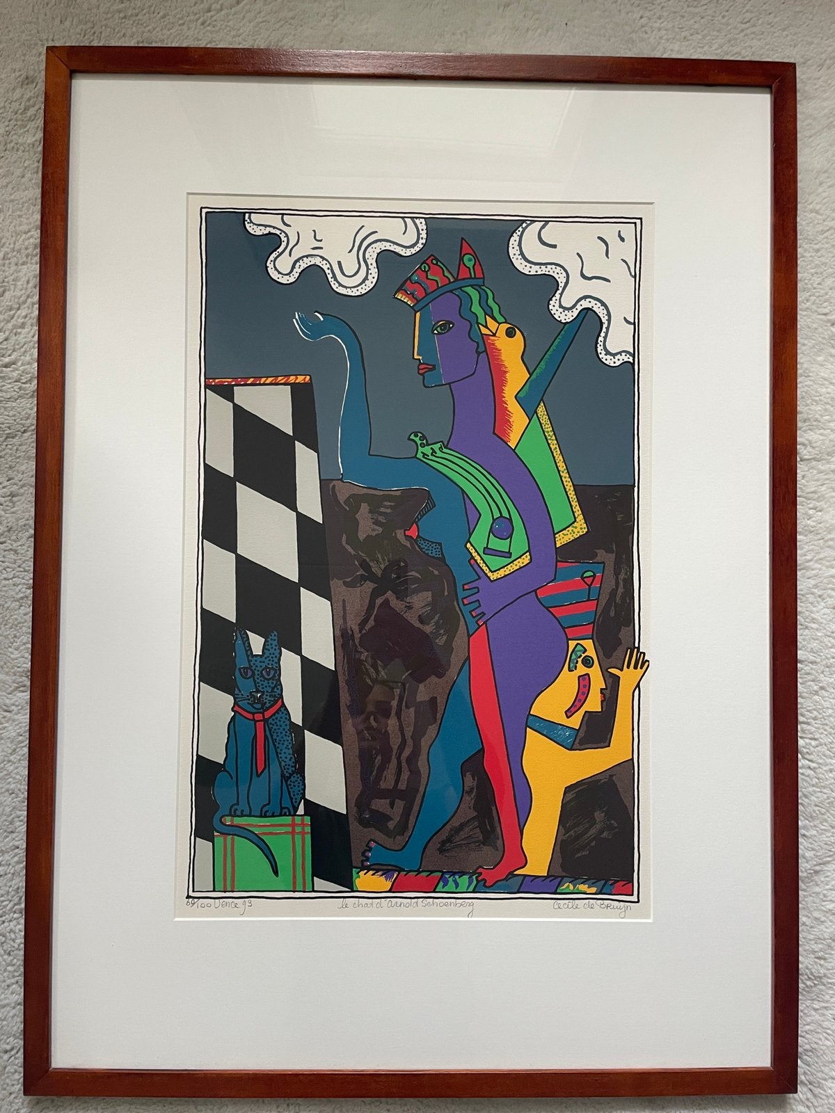 Cécile de Bruyn – Zeefdruk – Gesigneerd – 60/100 – 1993, Ophalen, Zeefdruk, Overige onderwerpen, Gelimiteerde oplage