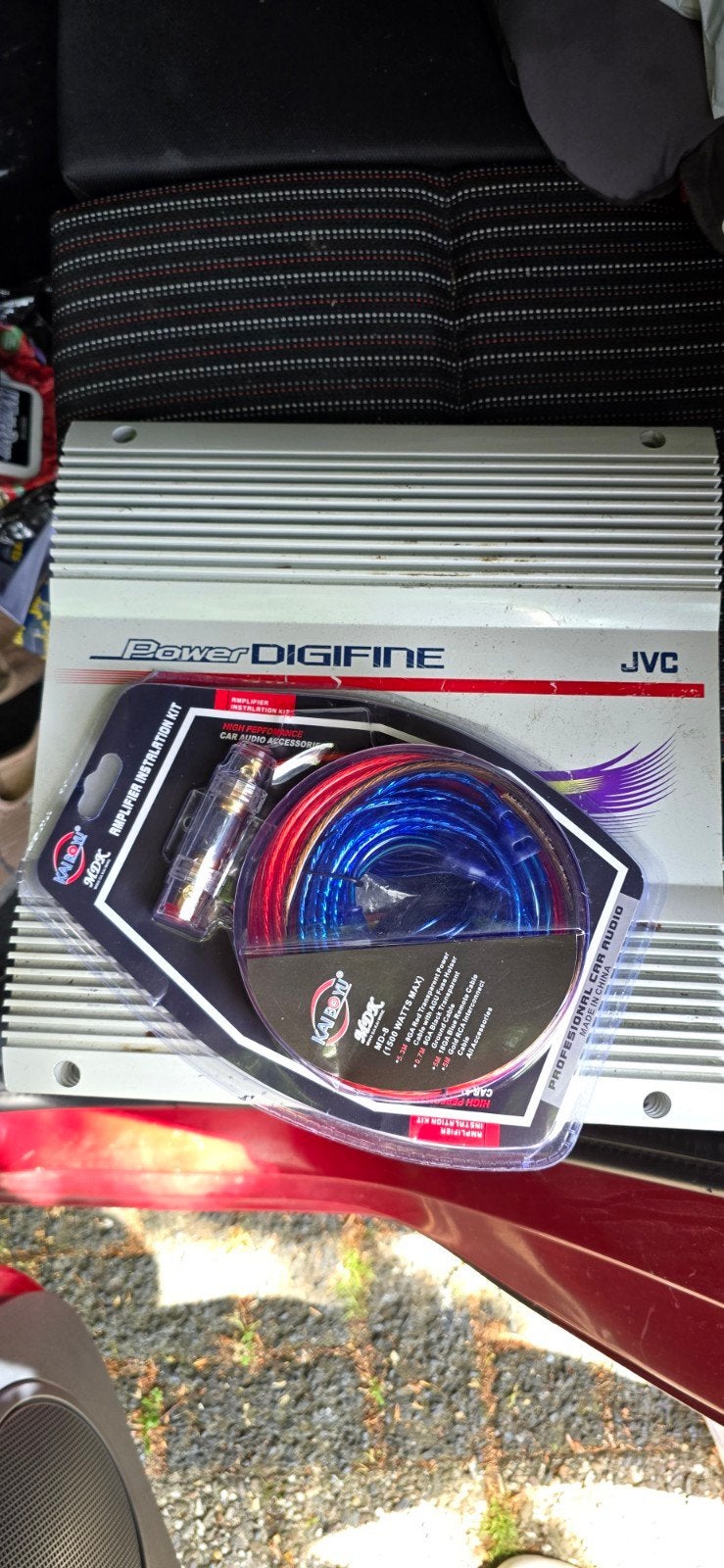 JVC Power DIGIFINE Versterker met Kabelset, Ophalen of Verzenden, Gebruikt