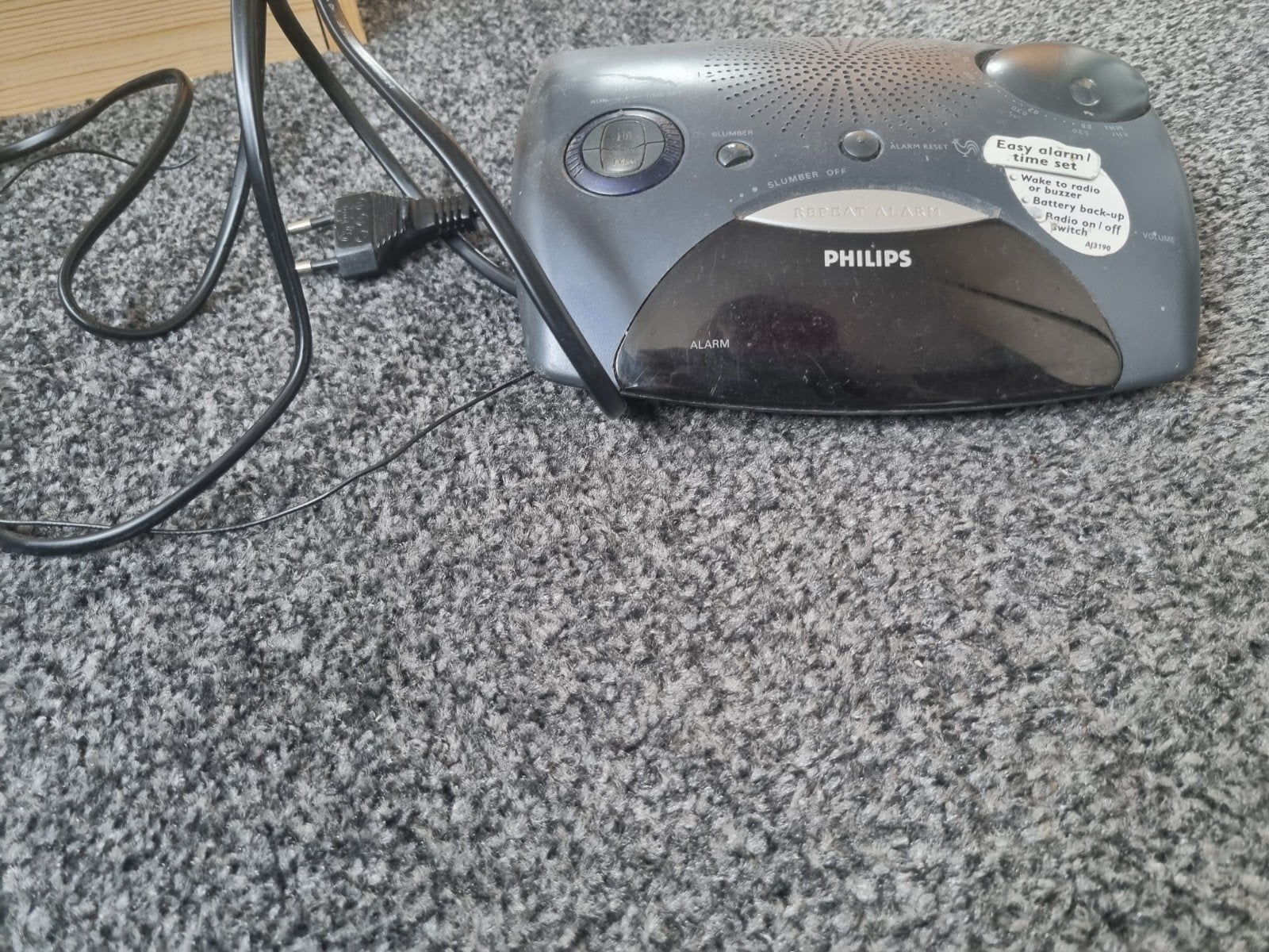 Philips wekkerradio, Ophalen of Verzenden, Zo goed als nieuw, Digitaal