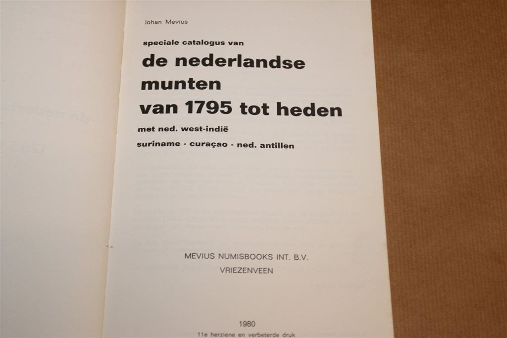 Mevius Catalogus Nederlandse Munten — 1795 tot Heden 1980, Ophalen of Verzenden, Boek of Naslagwerk