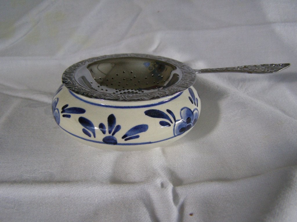 Delfts blauw theezeefje, Ophalen of Verzenden