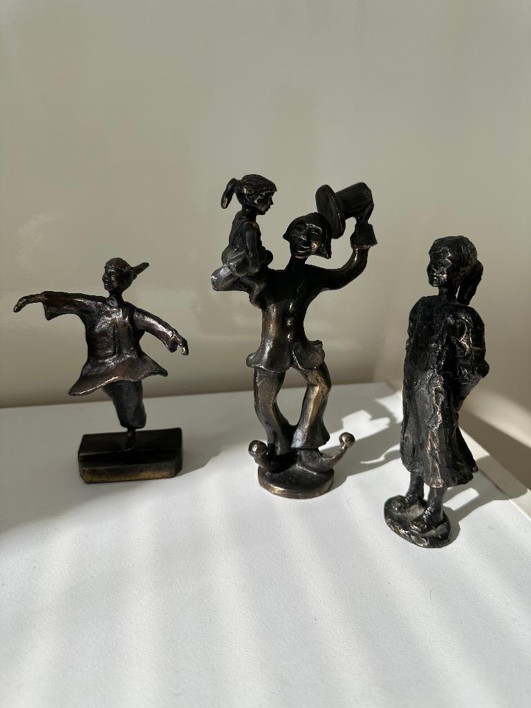bronzen beeldjes Corry Ammerlaan, Ophalen of Verzenden, Gebruikt, Mens