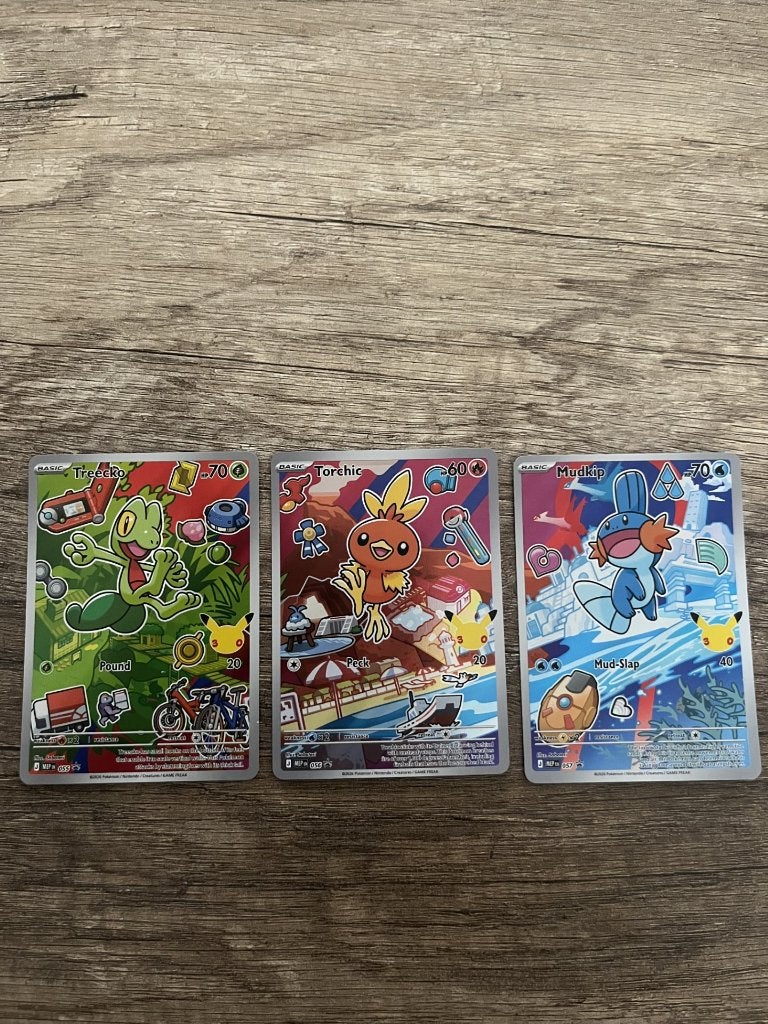 First generations series 3 - Treecko Torchic Mudkip Gen 3, Ophalen of Verzenden, Nieuw, Meerdere kaarten