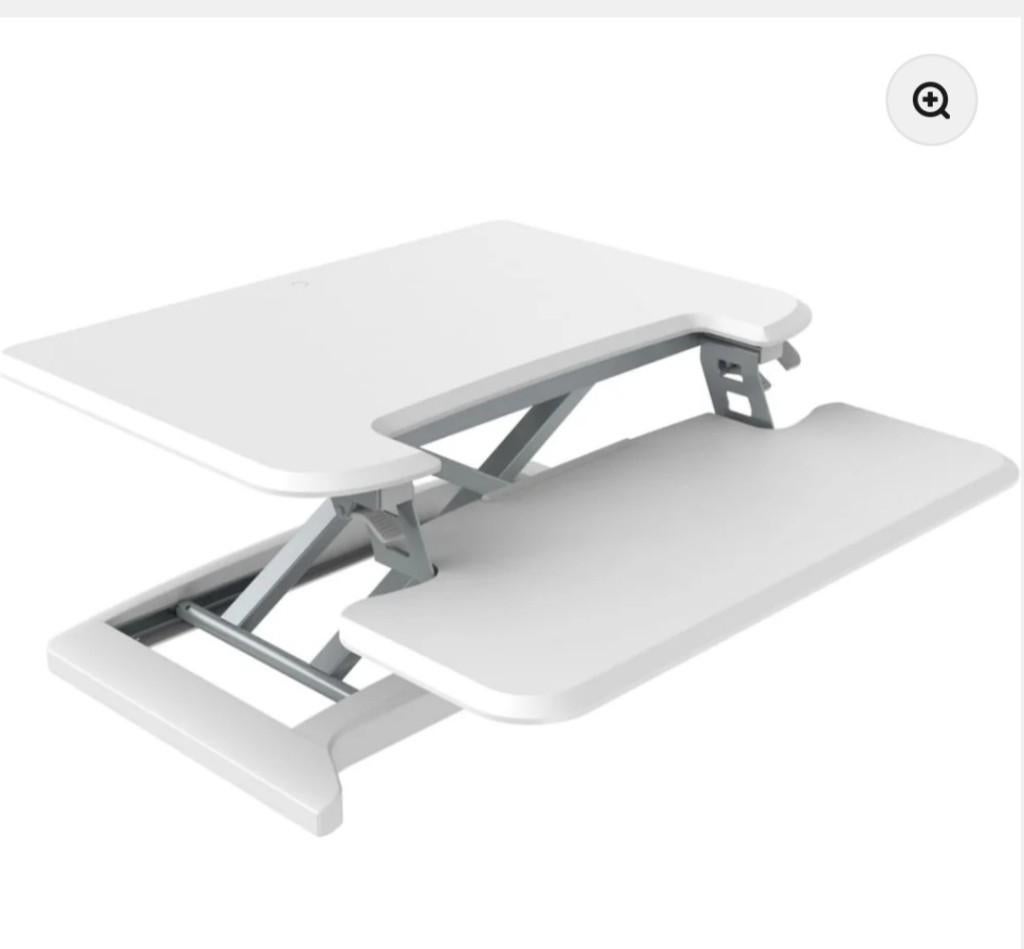 Adjustable sit-stand workstation, Verzenden, Zo goed als nieuw, Fitnessbank