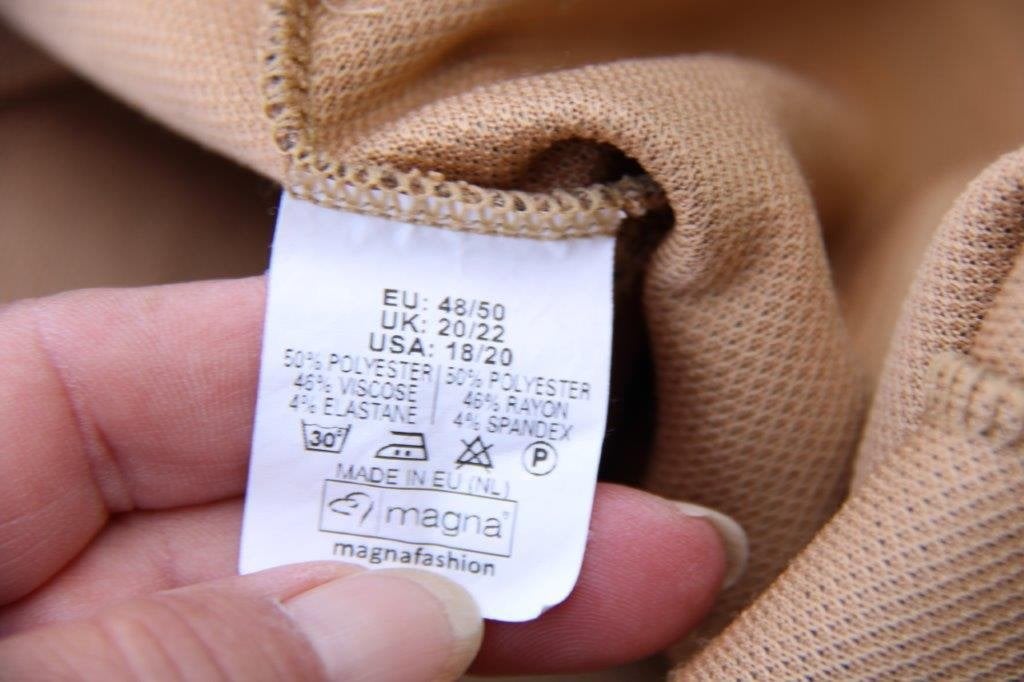 Jurk/ Tuniek bruin Magna mt 48/50 Vaste prijs, Bruin, Maat 46/48 (XL) of groter, Ophalen of Verzenden, Boven de knie