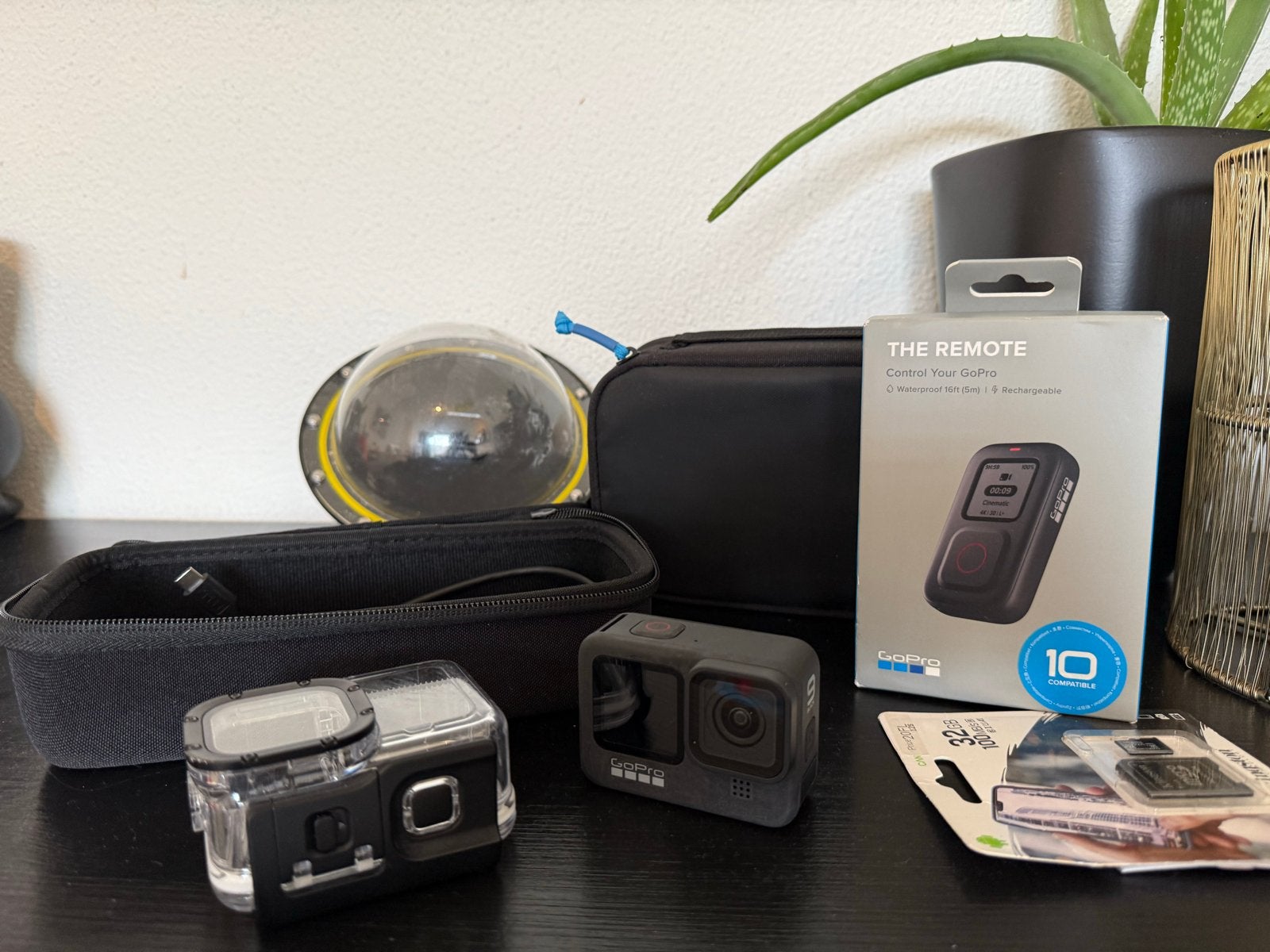 GoPro Hero 9 Black met veel accessoires en afstandsbediening, Ophalen of Verzenden, Zo goed als nieuw, GoPro