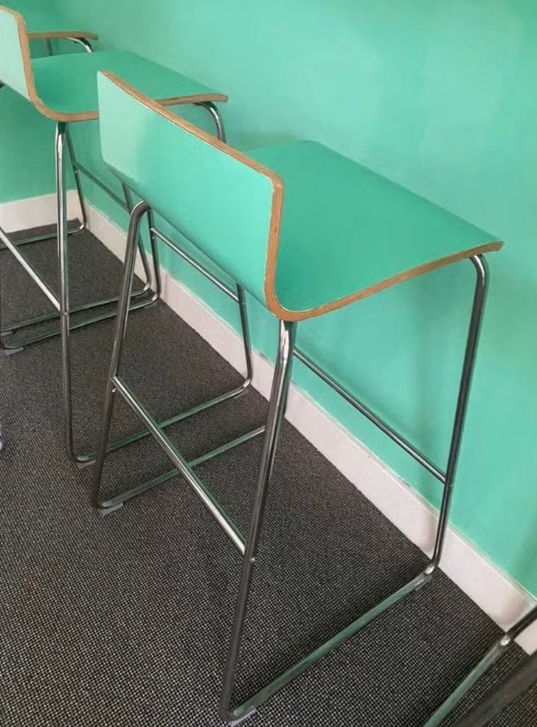 5-delige barset/wandtafel - massief beuken, Ophalen, Zo goed als nieuw