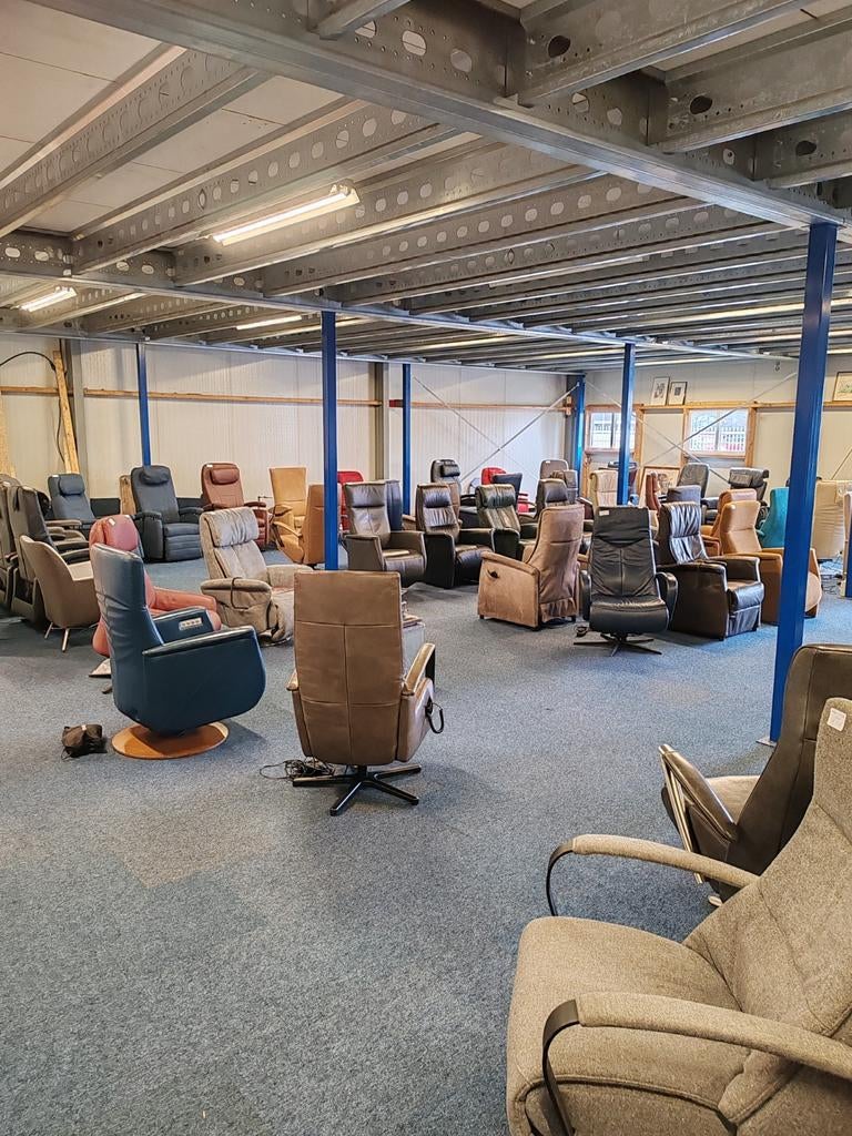 Kooij sta op stoelen en relax fauteuils direct leverbaar*, Leer, 75 tot 100 cm, Ophalen of Verzenden, Zo goed als nieuw