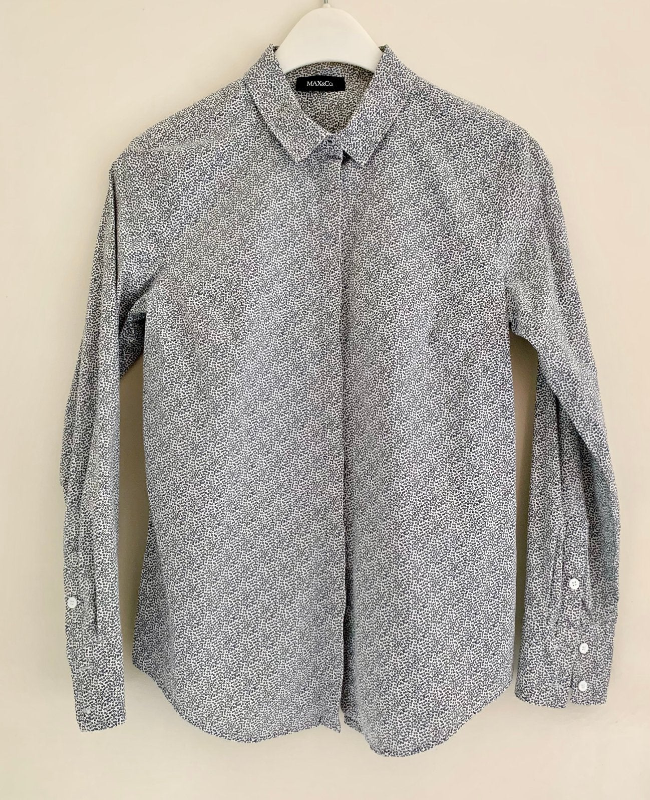 Supermooie blouse, S, Max& Co, Ophalen of Verzenden, Zo goed als nieuw, Maat 36 (S), Wit