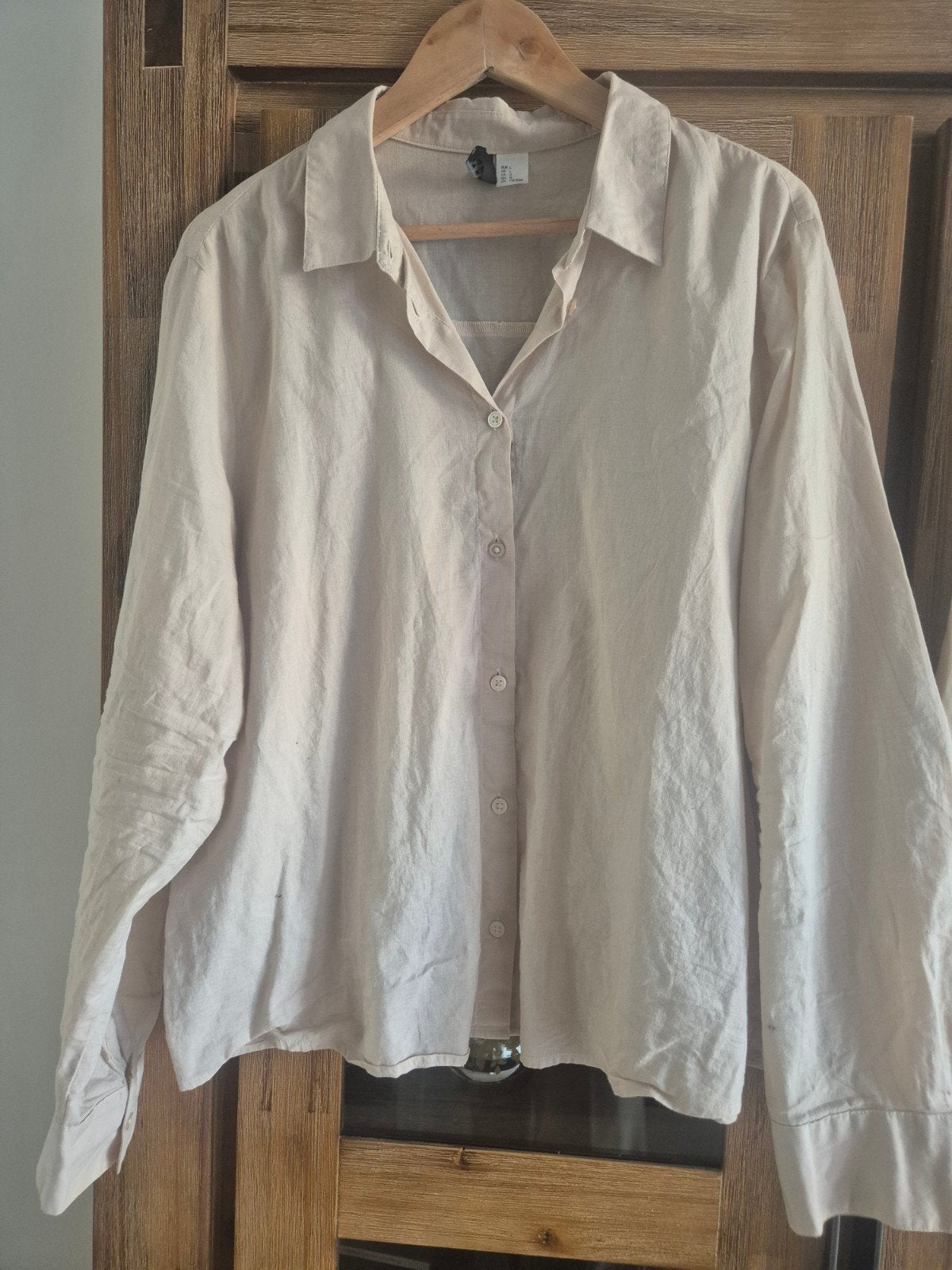 Divided H&M  blouse maat L, Ophalen, Beige, Divided H&M, Maat 42/44 (L)
