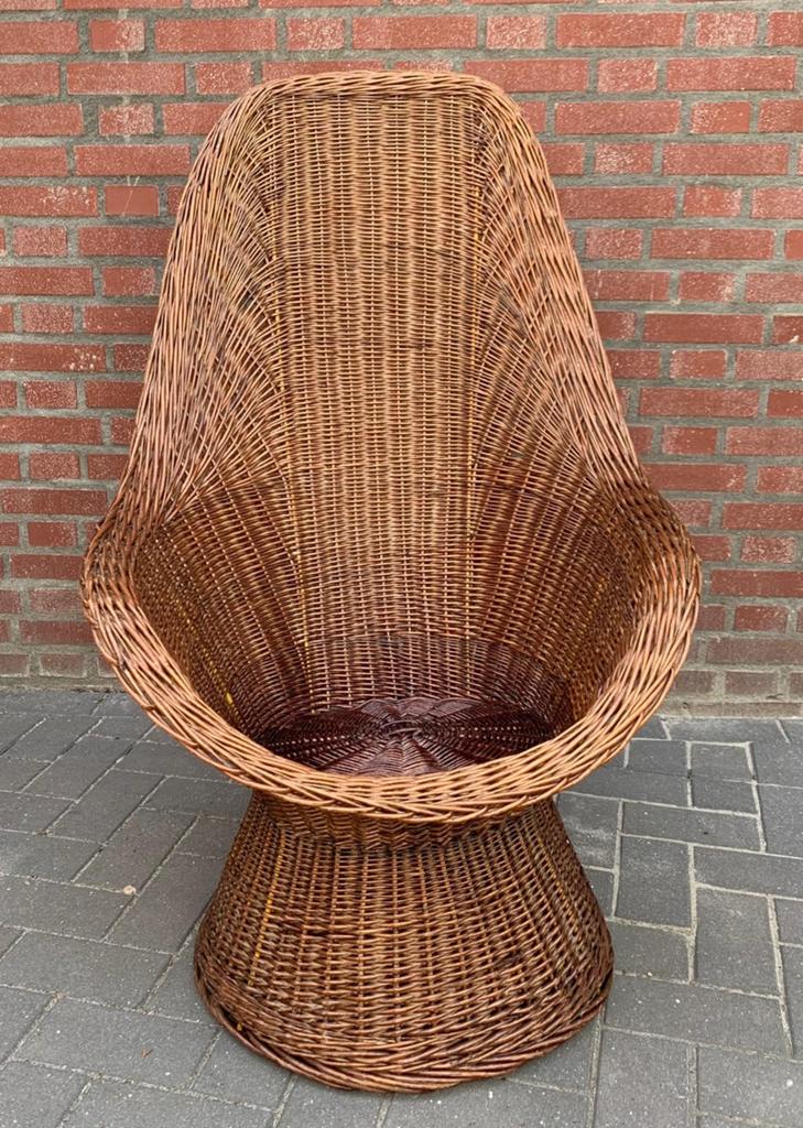 Vintage rotan fauteuil, jaren '70, Ophalen