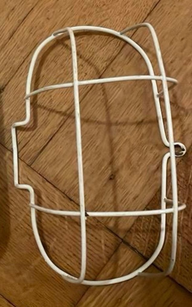 Ovaal Bullseye lampenkap/beschermrek voor wandlamp rek lamp, Ophalen of Verzenden, Gebruikt