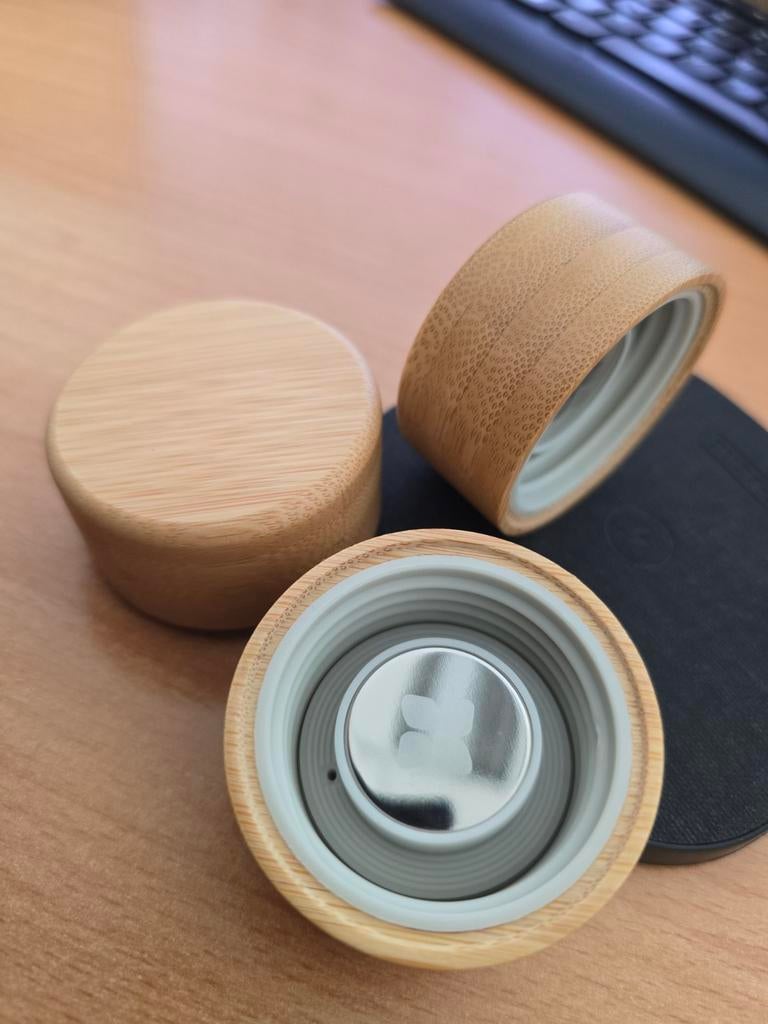 500 st.Originele Waterdrop bamboe doppen - nieuw zonder logo, Overige typen, Hout, Nieuw, Ophalen of Verzenden