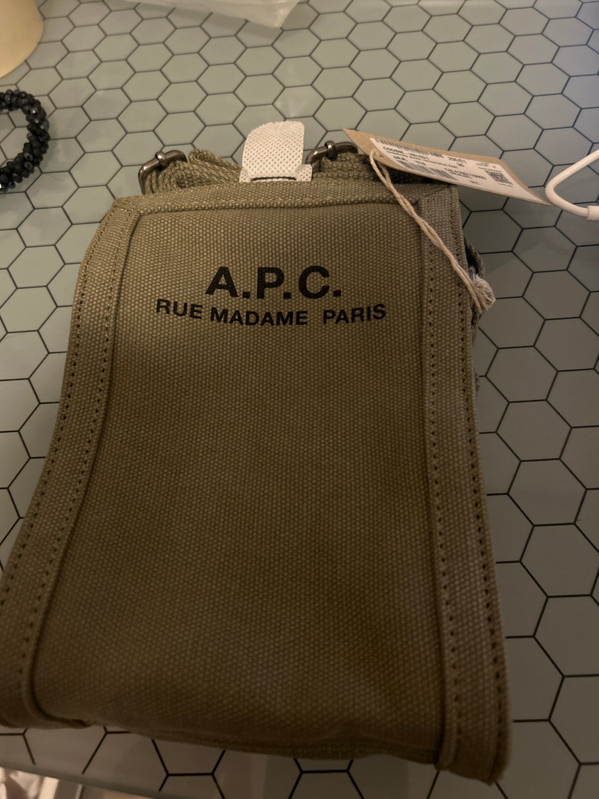 A.P.C. Rue Madame Paris Schoudertasje - Nieuw, Ophalen of Verzenden, Nieuw, Groen, Schoudertasje