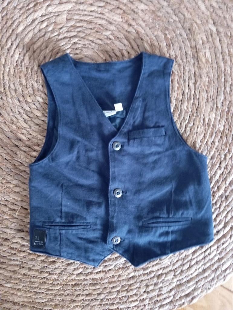 Name It donkerblauw gilet met MR backprint - Maat 104, Kinderen en Baby's, Kinderkleding | Maat 104, Overige typen, Ophalen of Verzenden