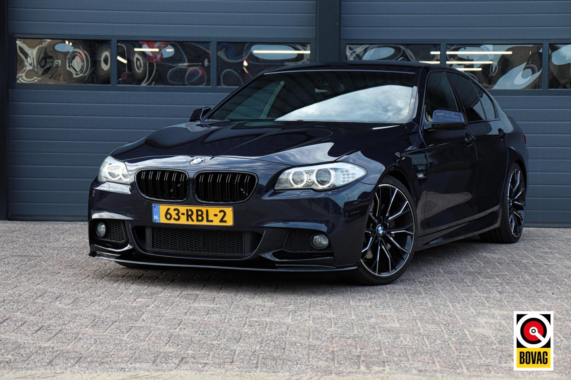 BMW 5-serie 528i M-Sport M-Pakket |XENON|LEDER|CAMERA|NAVI|C, Euro 5, Achterwielaandrijving, Gebruikt, Blauw