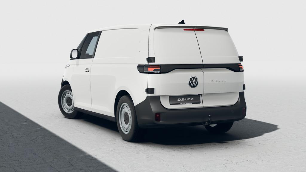 Volkswagen ID. Buzz Cargo 286pk Economy Business 79 kWh | Ac, Auto's, Bestelauto's, Automaat, 12 maanden, Zwart, Volkswagen