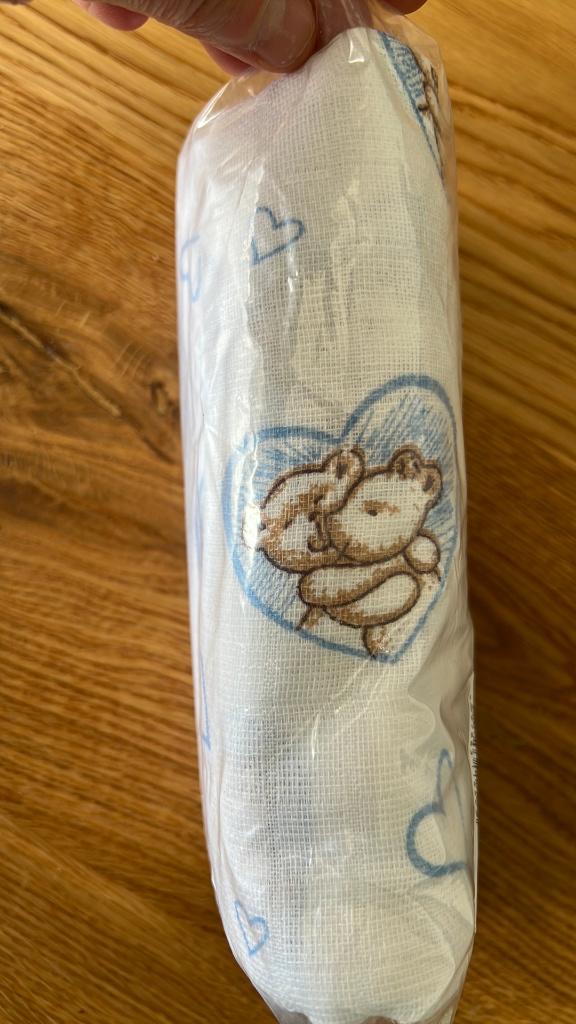 2 hydrofiele luiers nieuw met beertjes in verpakking, Kinderen en Baby's, Ophalen of Verzenden, Nieuw, Overige typen