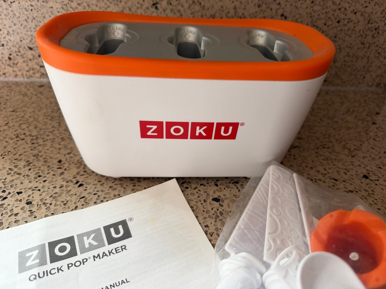 Zoku Quick Pop Maker - Maak zelf ijsjes in 7 minuten!, Witgoed en Apparatuur, Ophalen, Zo goed als nieuw, Zelfvriezend