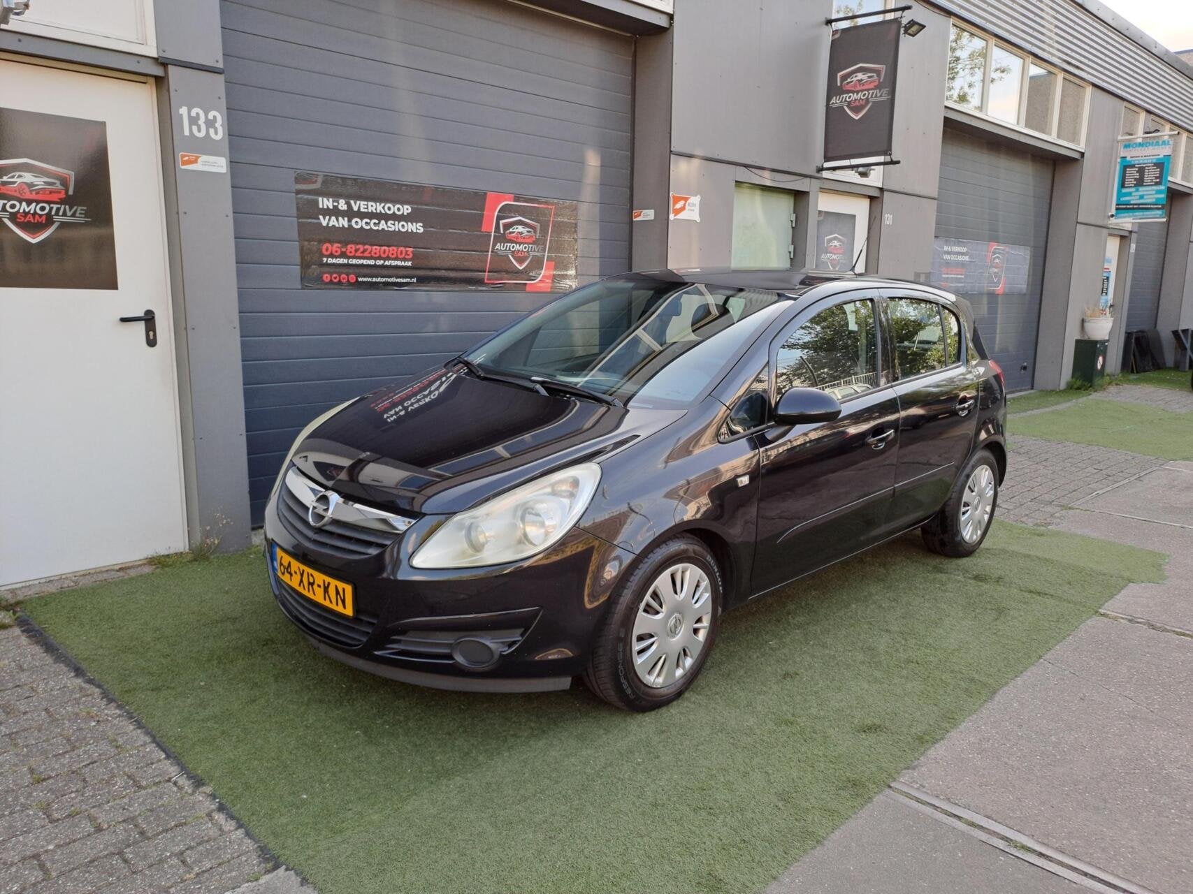 Opel Corsa 1.2-16V Business 5DRS 2007 Airco Cruise NAP, Auto's, Opel, Voorwielaandrijving, Stof, Gebruikt, Zwart