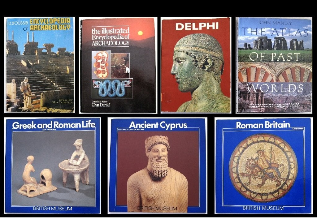 [Oudheid] 7 boeken o.a. Larousse Encyclopedia of Archaeology, Ophalen of Verzenden, 14e eeuw of eerder, Gelezen, Europa