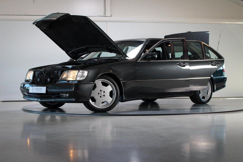1994 Mercedes-Benz (W140) S600 S70 AMG | 1 of 18, Auto's, Mercedes-Benz, Automaat, Achterwielaandrijving, Zwart, 12 cilinders
