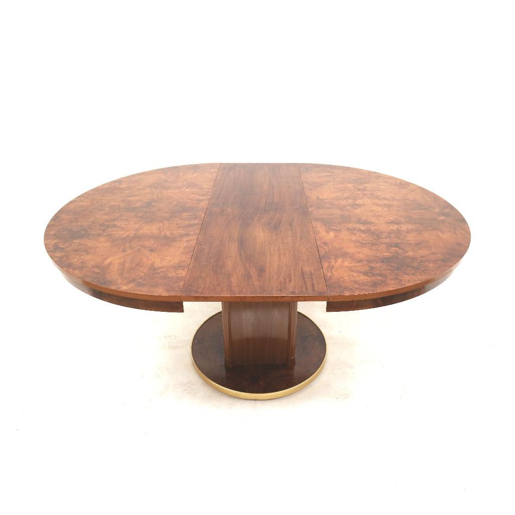 Vintage design Art Deco eettafel verlengbaar retro jaren '60, Gebruikt, Verzenden, 200 cm of meer, 50 tot 100 cm
