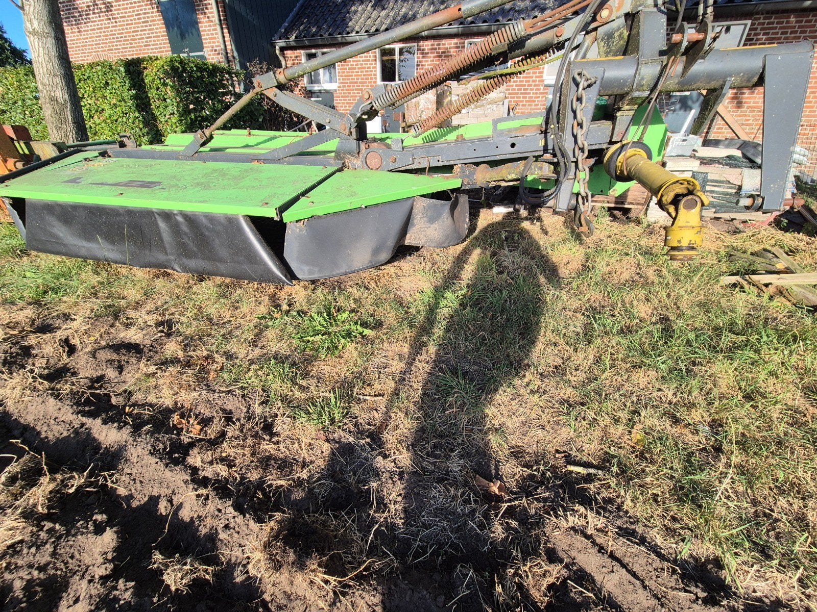 Deutz maaier met kneuzer, Ophalen, Veehouderij, Weidebouw