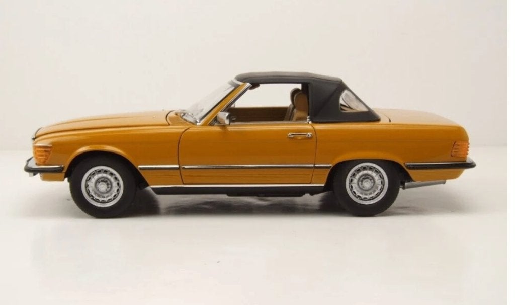 Mercedes Benz 450 SL 1975 Oranje 1/18 NOREV ref. 183350, Hobby en Vrije tijd, Verzenden, Nieuw, Auto, Norev