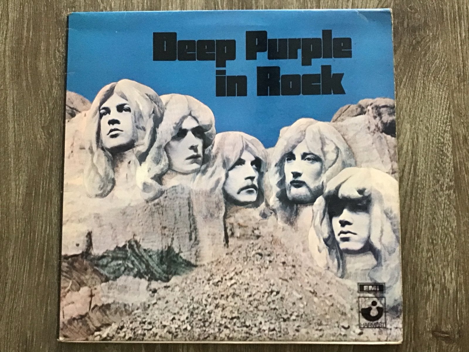 Deep Purple - In Rock LP (Harvest, 1970), Cd's en Dvd's, LP, Gebruikt, Hard Rock, Originele persing